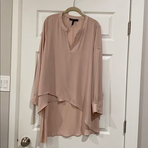BCBG Maxazria asymmetrical hem blouse